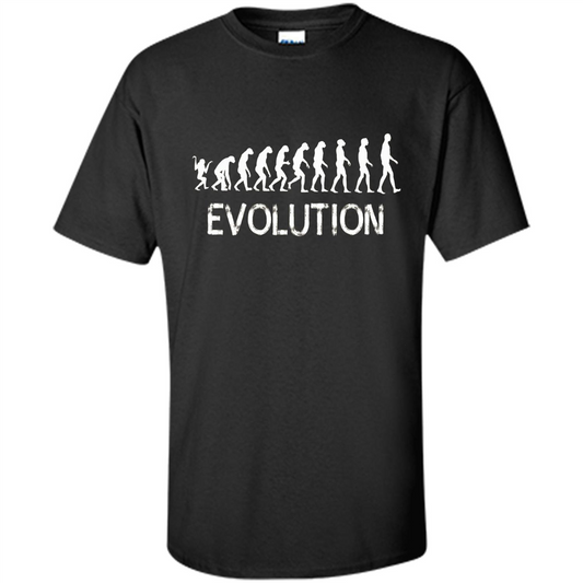 Evolution Biology Monkey To Human T-Shirt Black