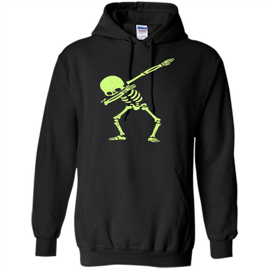 Dabbing Skeleton T-shirt Dab Hip Hop Skull Dabbing T-shirt Black