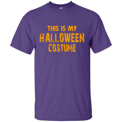 This Is My Halloween Costume T-shirt Purple