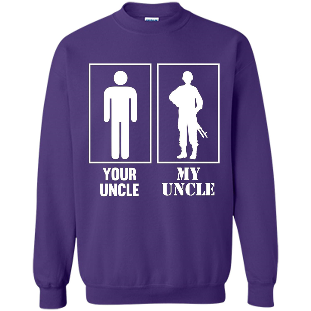 Your Uncle My Uncle Military Proud Army Navy Air Force T-shirt Purple