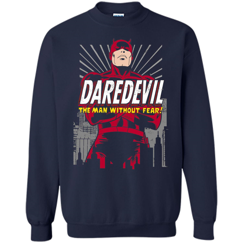 Movies T-shirt Marvel Daredevil The Man Without Fear Navy