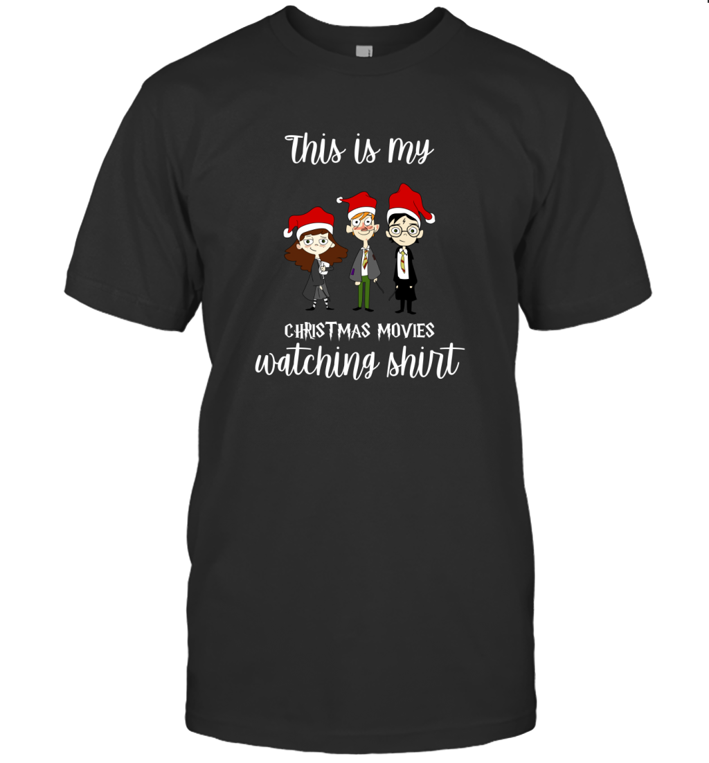 This Is My Christmas Movies Watching Shirt Harry Potter Fan T-Shirt T-Shirt Black