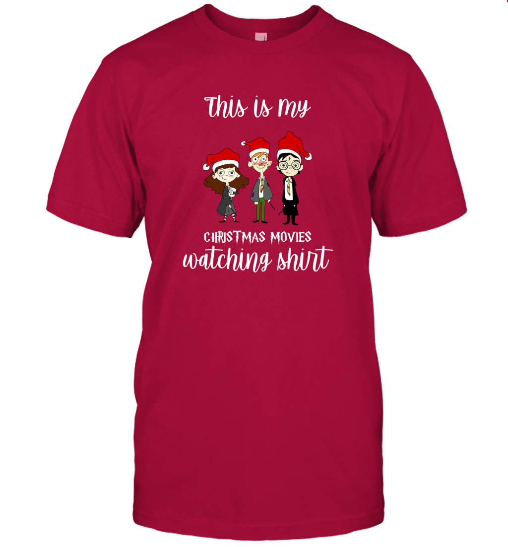This Is My Christmas Movies Watching Shirt Harry Potter Fan T-Shirt T-Shirt Cardinal