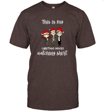 This Is My Christmas Movies Watching Shirt Harry Potter Fan T-Shirt T-Shirt Dark Chocolate