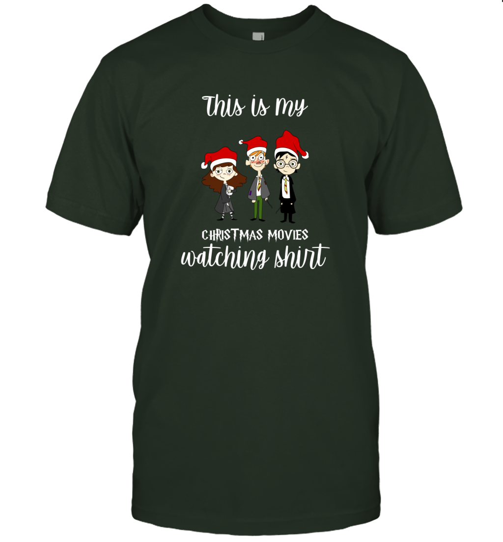 This Is My Christmas Movies Watching Shirt Harry Potter Fan T-Shirt T-Shirt Forest Green