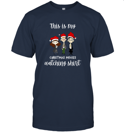 This Is My Christmas Movies Watching Shirt Harry Potter Fan T-Shirt T-Shirt Navy