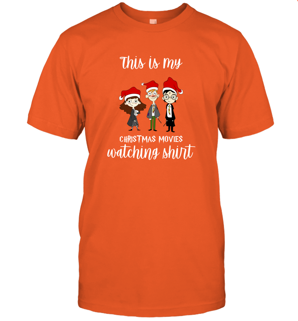 This Is My Christmas Movies Watching Shirt Harry Potter Fan T-Shirt T-Shirt Orange