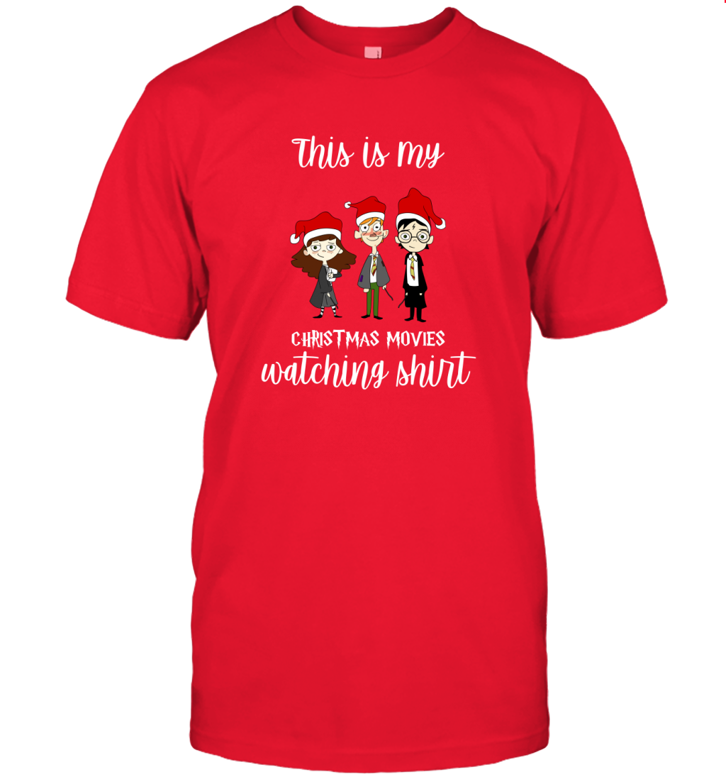 This Is My Christmas Movies Watching Shirt Harry Potter Fan T-Shirt T-Shirt Red