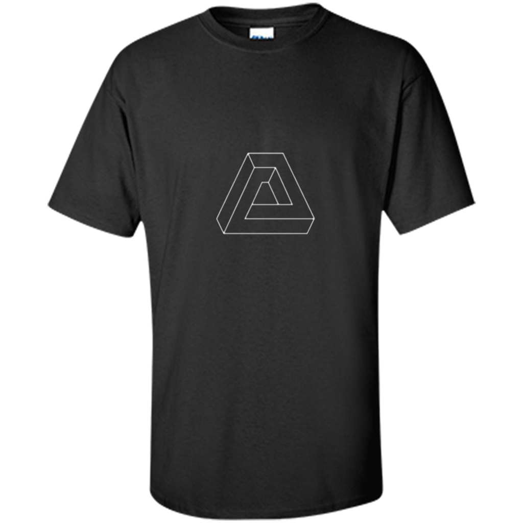 Optical Illusion - Impossible Figure T-shirt Black