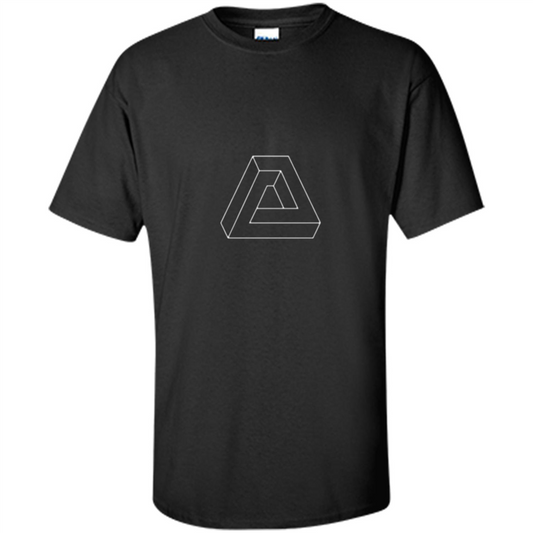Optical Illusion - Impossible Figure T-shirt Black