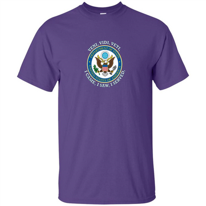 US State Department T-Shirt I Came I Saw I Served Purple