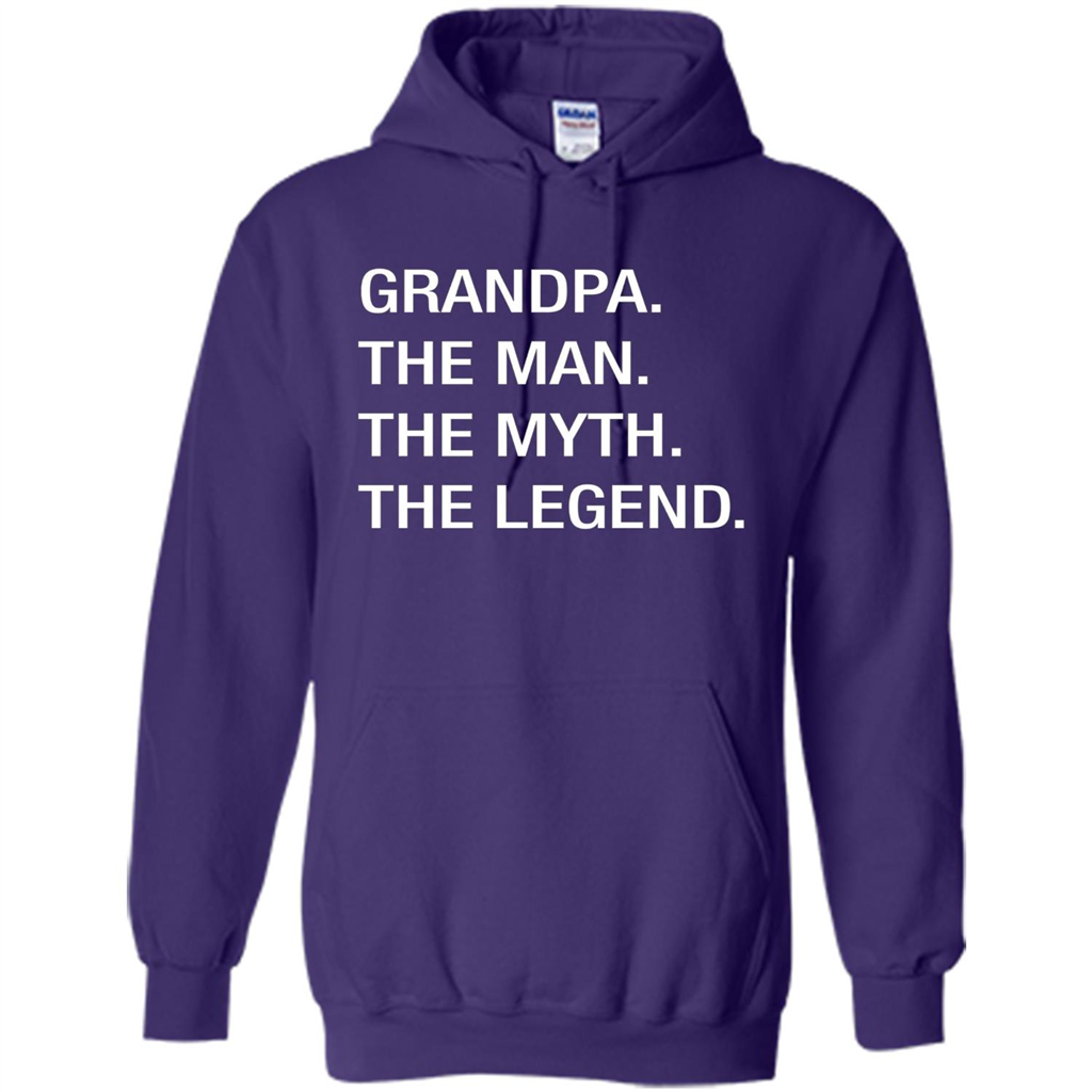 Grandpa The Man The Myth The Legend T-shirt Purple