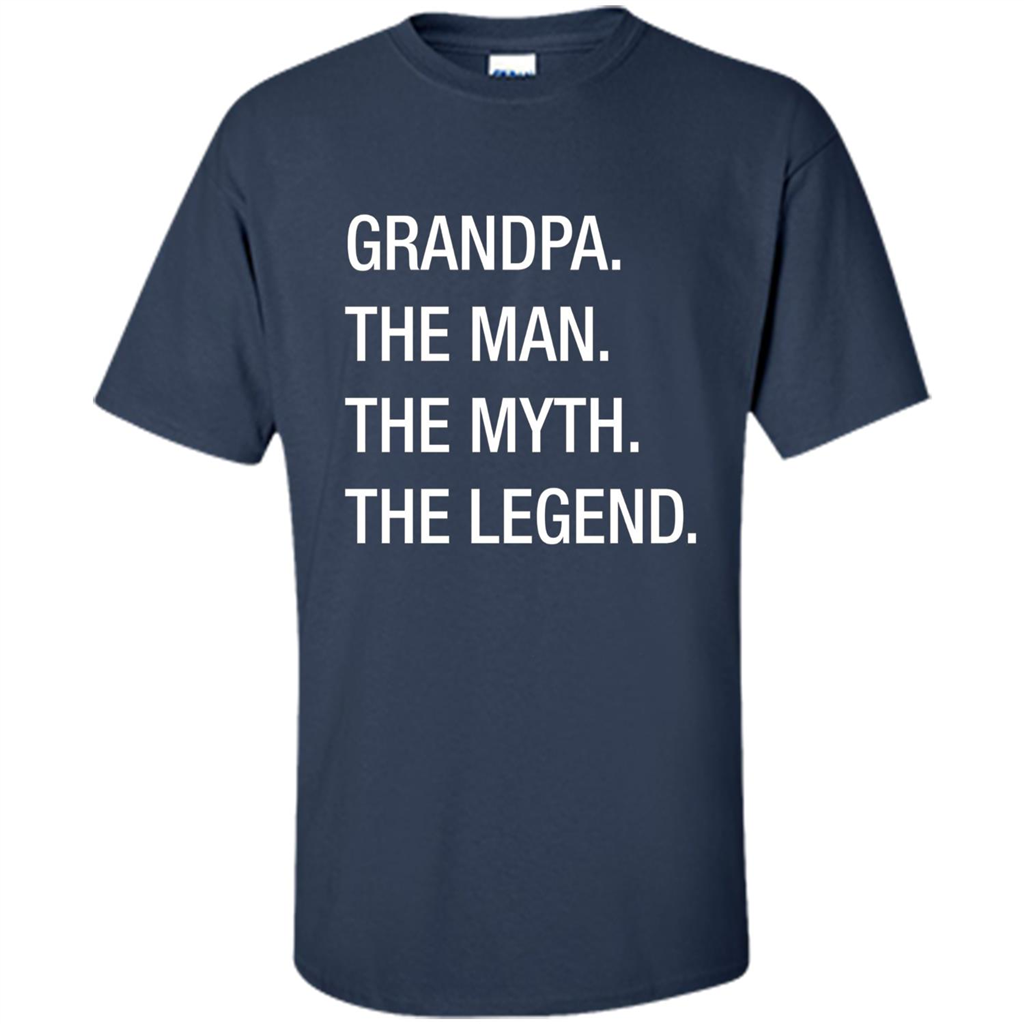 Grandpa The Man The Myth The Legend T-shirt Navy
