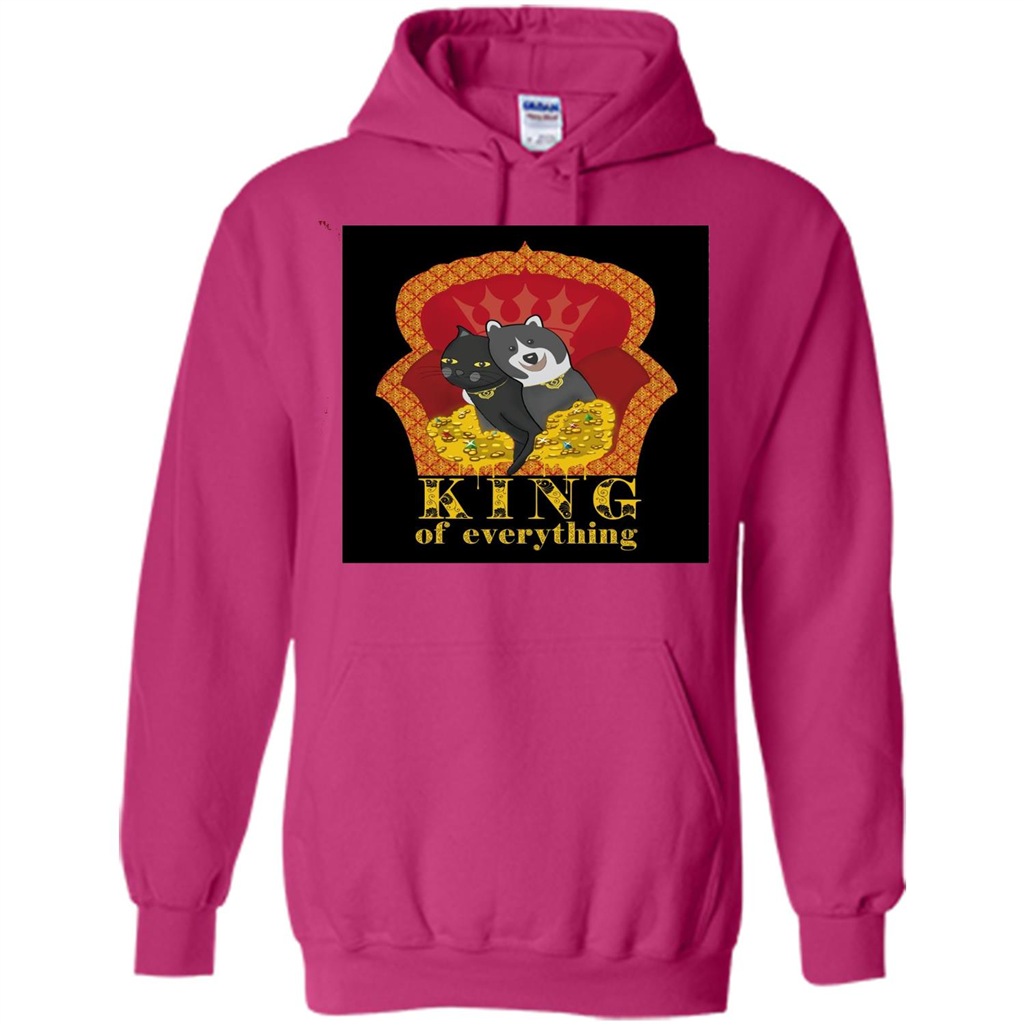Cats And Dogs Lovers T-shirt King Of Everything Heliconia