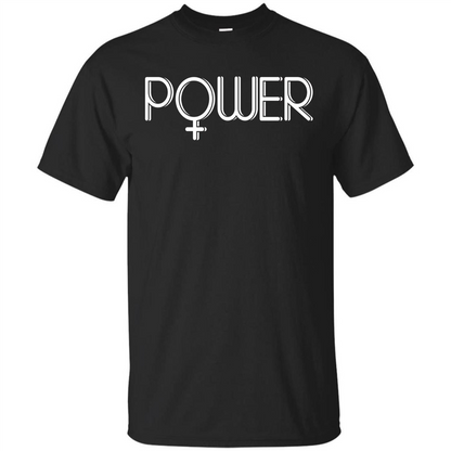 Woman Power Female Symbol Feminist T-Shirt Black