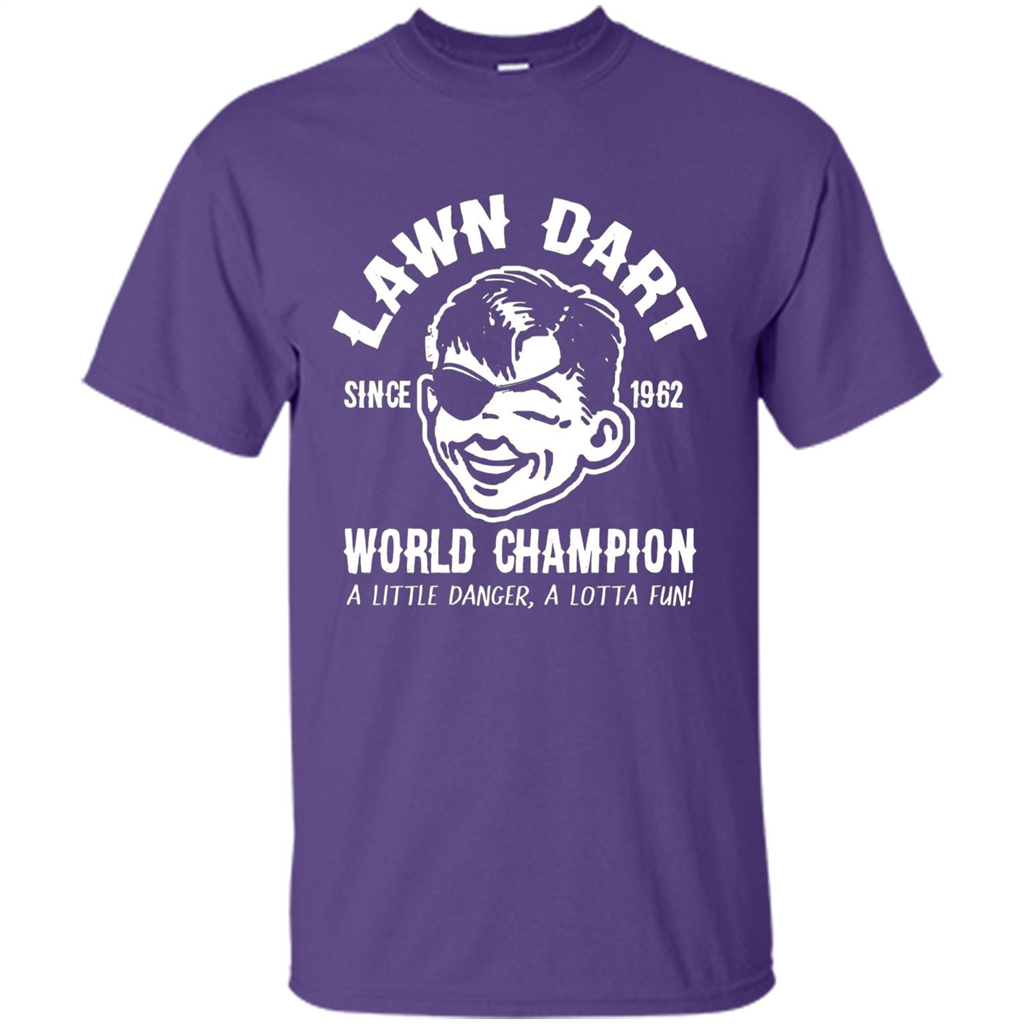 Lawn Dart Since 1962 World Champion Backyard Game T-shirt Purple