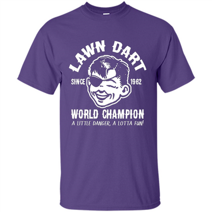 Lawn Dart Since 1962 World Champion Backyard Game T-shirt Purple