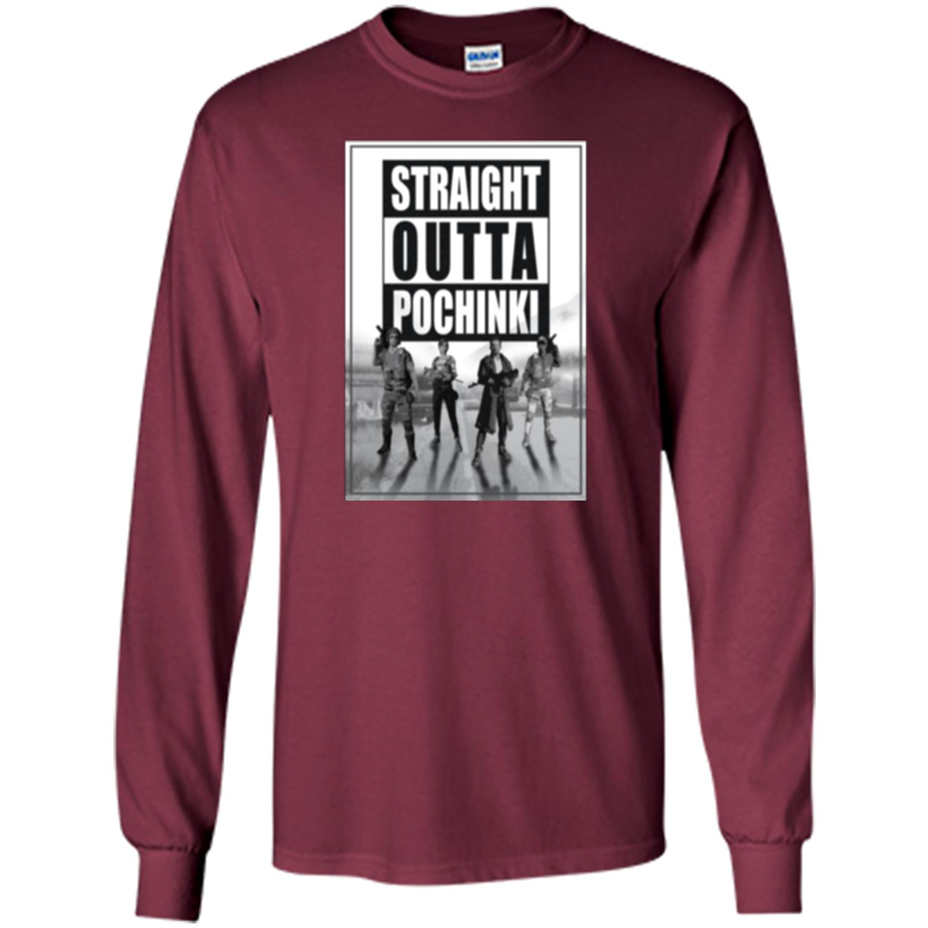 Straight Outta Pochinki T-shirt Maroon