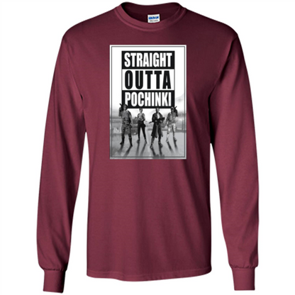 Straight Outta Pochinki T-shirt Maroon