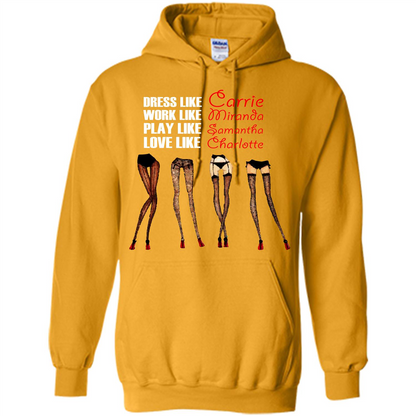 Lifestyle T-shirt Dress Like Carrie Work Like Miranda Play Like Samantha Love Like Charlott Gold