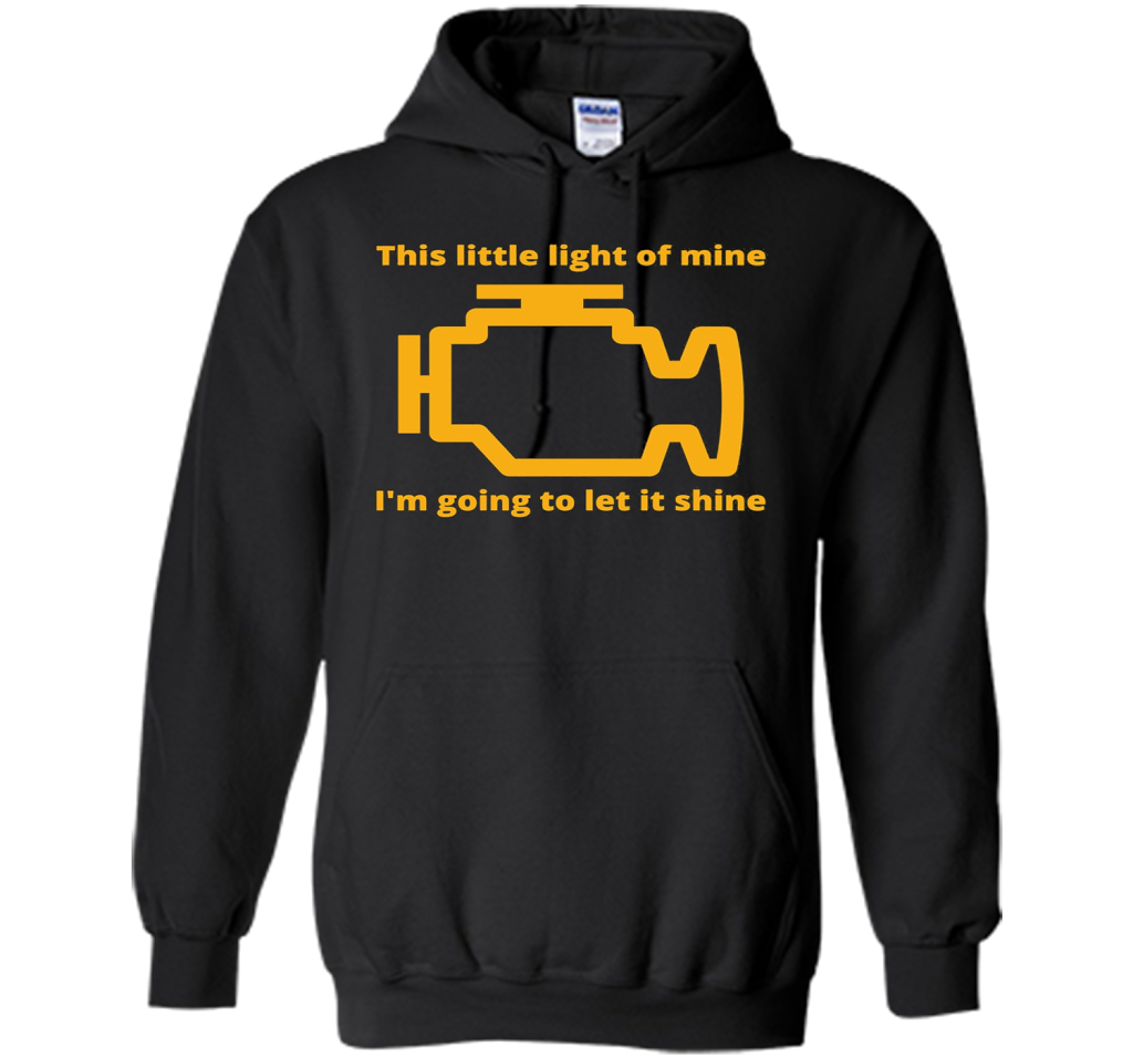 This Little Light of Mine - Check Engine Light T-shirt Black S