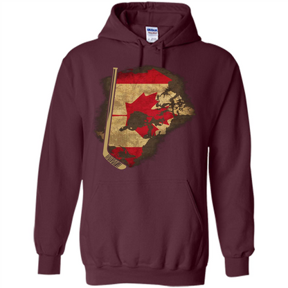 Canada Hockey T-shirt Maroon