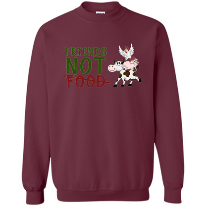 Friends Not Food T-Shirt Maroon