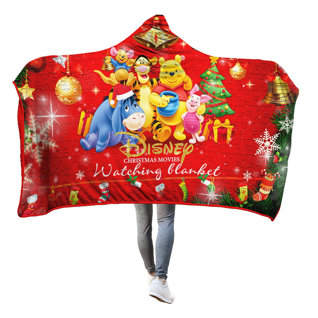 Disney Cartoon Characters 3D Hooded Blanket Winnie The Pooh