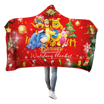 Disney Cartoon Characters 3D Hooded Blanket Winnie The Pooh