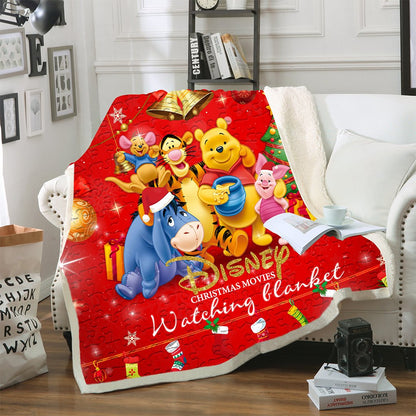 Disney Cartoon Characters 3D Throw Blanket Winnie The Pooh
