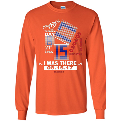 Pythagorean Theorem day T-shirt Orange