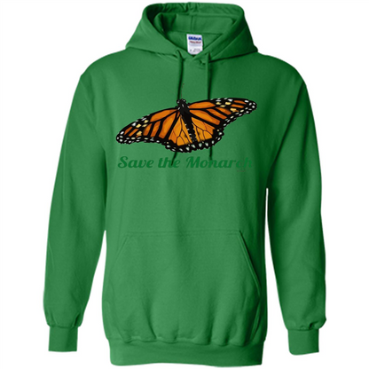 Save the Monarch Butterfly T-shirt Irish Green