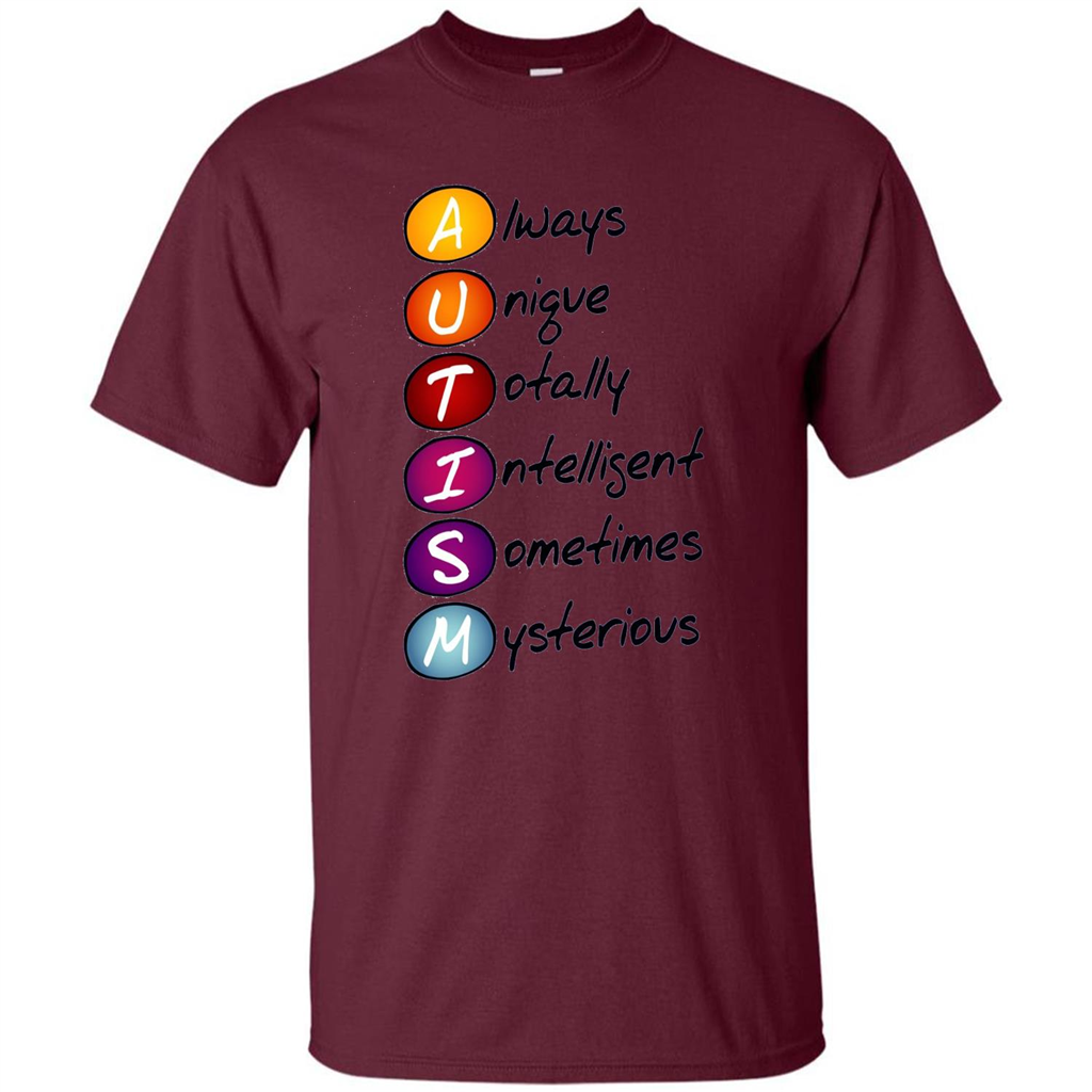Autism Awareness Definition T-shirt Maroon
