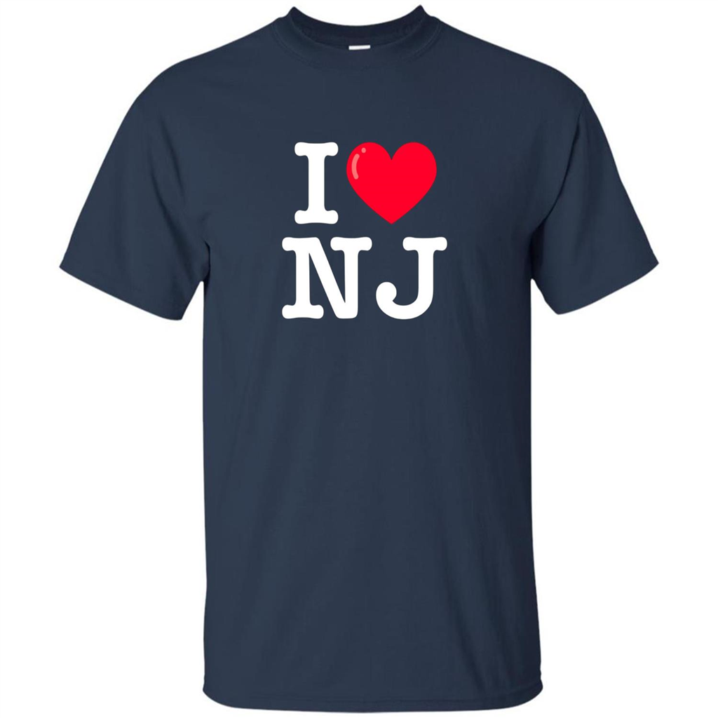 I Heart NJ T-Shirt I Love NJ Navy