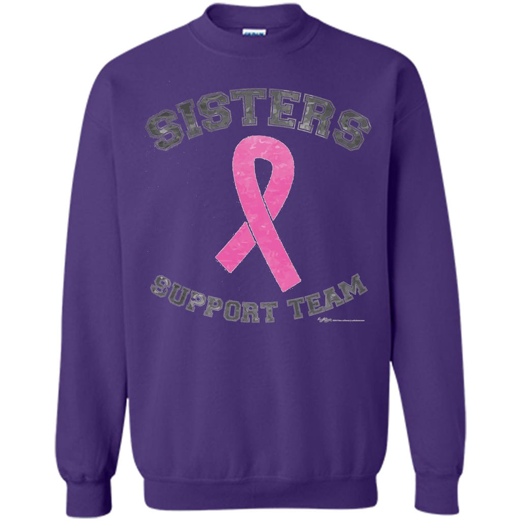 Breast Cancer Awareness T-shirt Sisters Support Team Purple