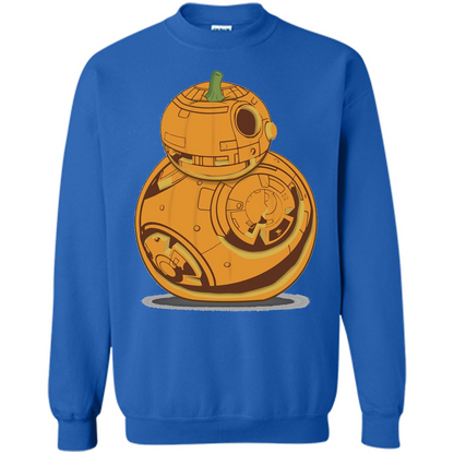 BB-8 Pumpkin Carving Halloween T-Shirt Royal