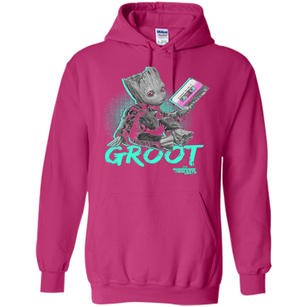 Marvel Groot Guardians of Galaxy 2 Mix Tape Graphic T-Shirt Heliconia