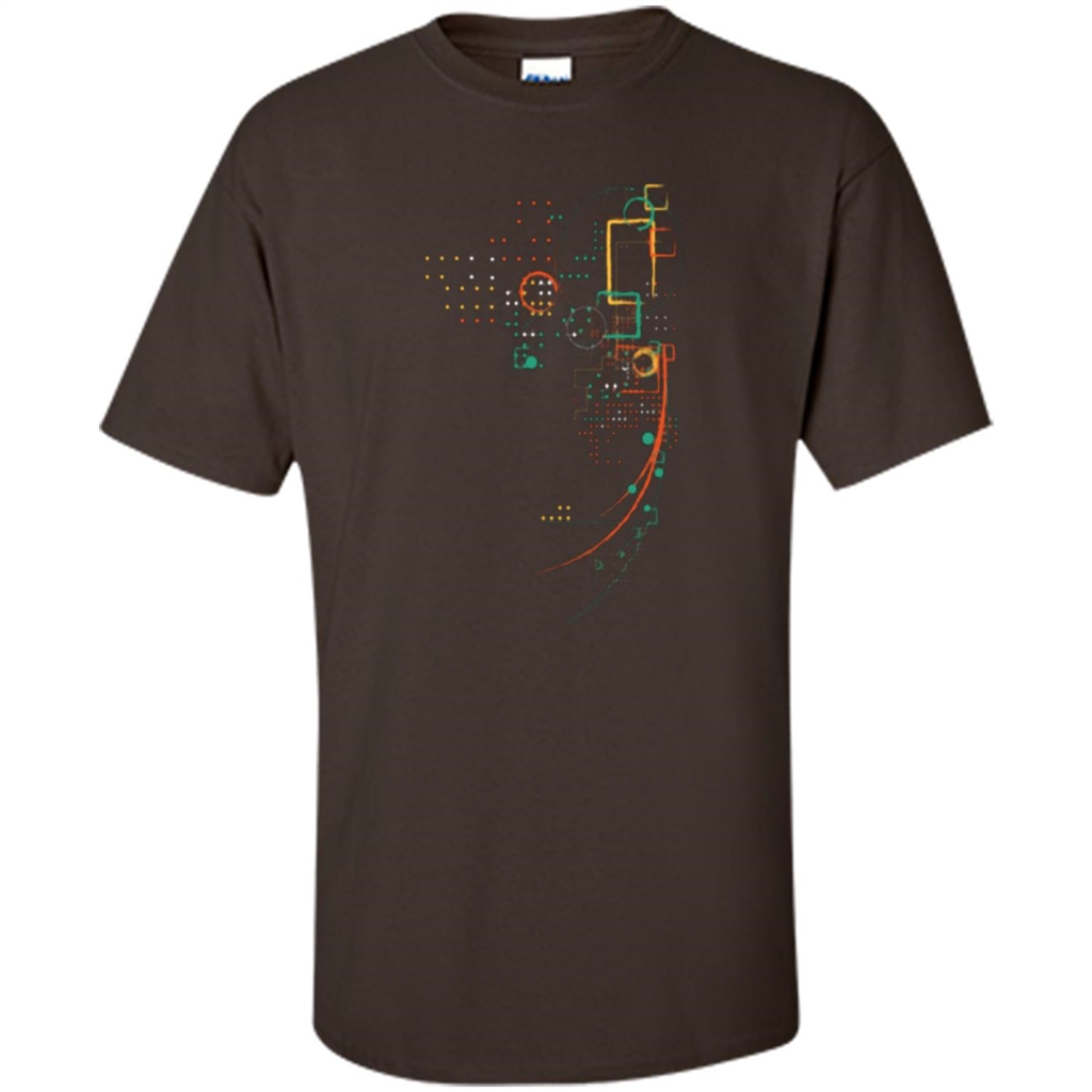 City Grid T-shirt Dark Chocolate