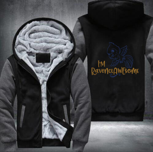 Harry Potter Winter Zipped Hoodies Ravenclaw