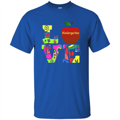 Kindergarten LOVE T-shirt School Day T-shirt Royal