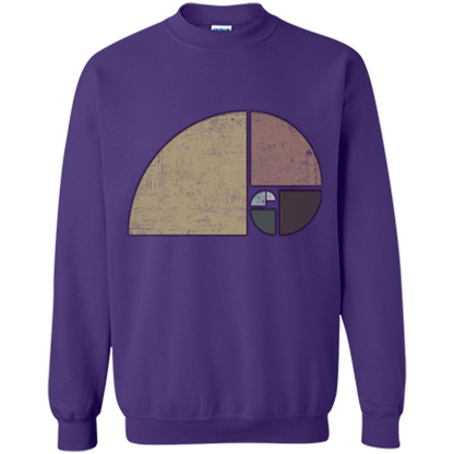Distressed Geometric Fibonacci Spiral T-sihrt Orange