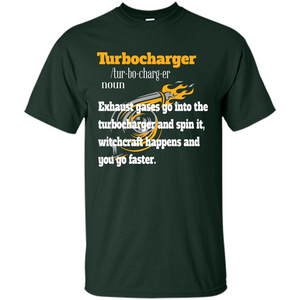 Car Lover T-shirt Turbocharger Exhaust Gases Go Into The Turbocharger