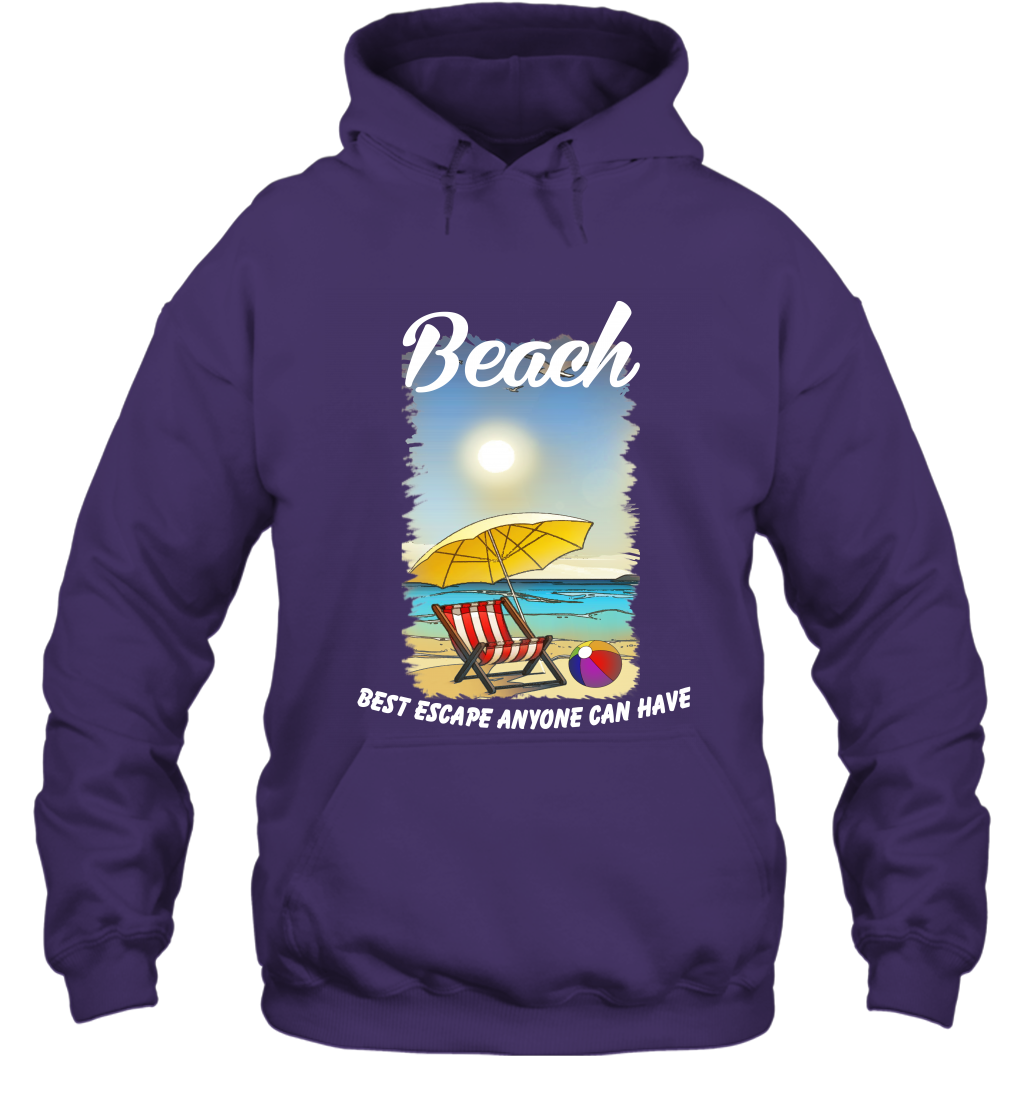 Beach Best Escape Anyone Can Have Summer Holiday Shirt Hoodie Purple