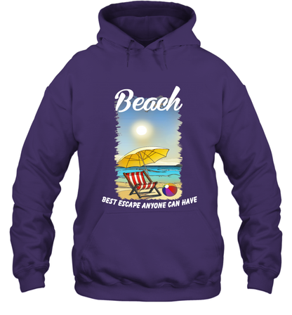 Beach Best Escape Anyone Can Have Summer Holiday Shirt Hoodie Purple