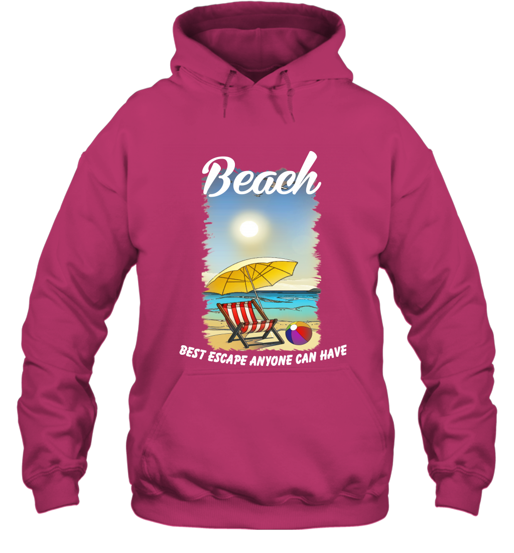 Beach Best Escape Anyone Can Have Summer Holiday Shirt Hoodie Heliconia
