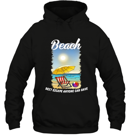 Beach Best Escape Anyone Can Have Summer Holiday Shirt Hoodie Black