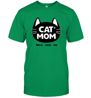 Cat Mom Family Members ( Customized Name or Number ) T-Shirt