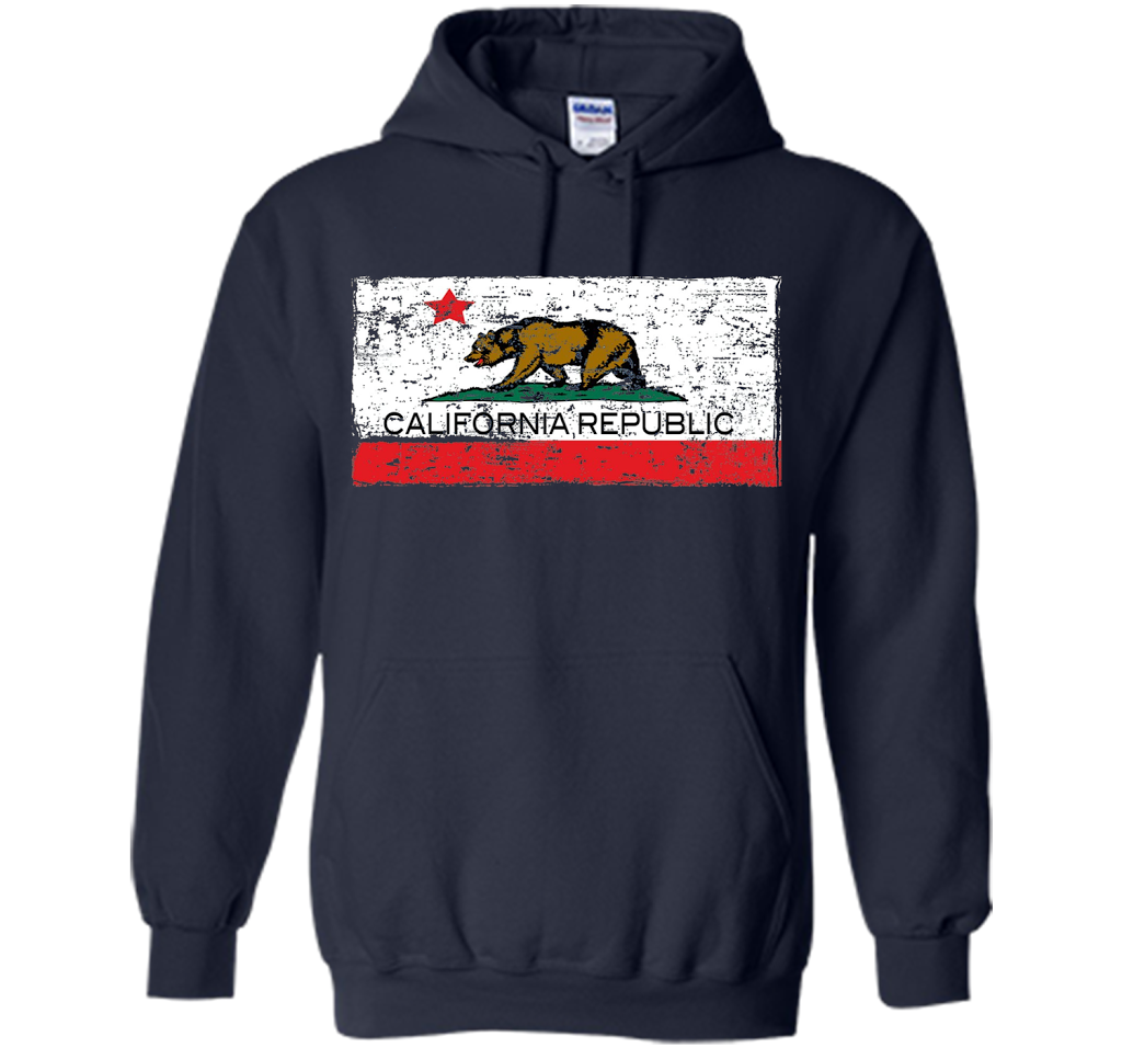 Vintage California Republic T-shirt Cali Life I Love CA cool shirt Navy