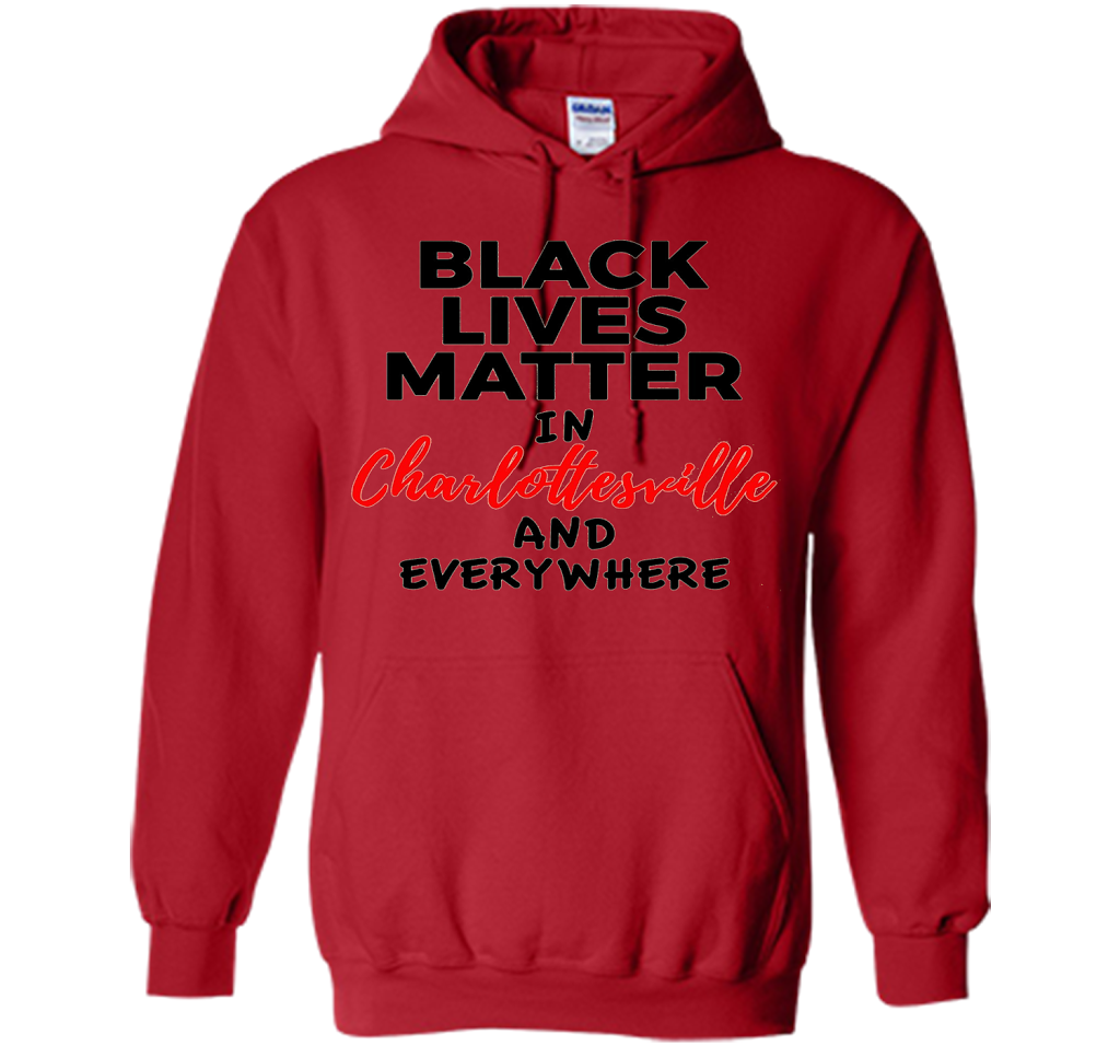 Black Lives Matter Support Charlottesville T-Shirt shirt Red