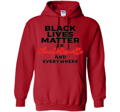 Black Lives Matter Support Charlottesville T-Shirt shirt Red